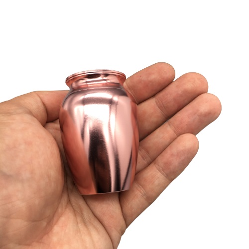 Gegraveerde Roze Mini Urn