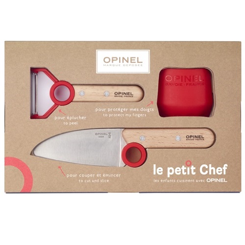 Opinel Le Petit Chef 3-Delige Kinder Keukenset graveren personaliseren