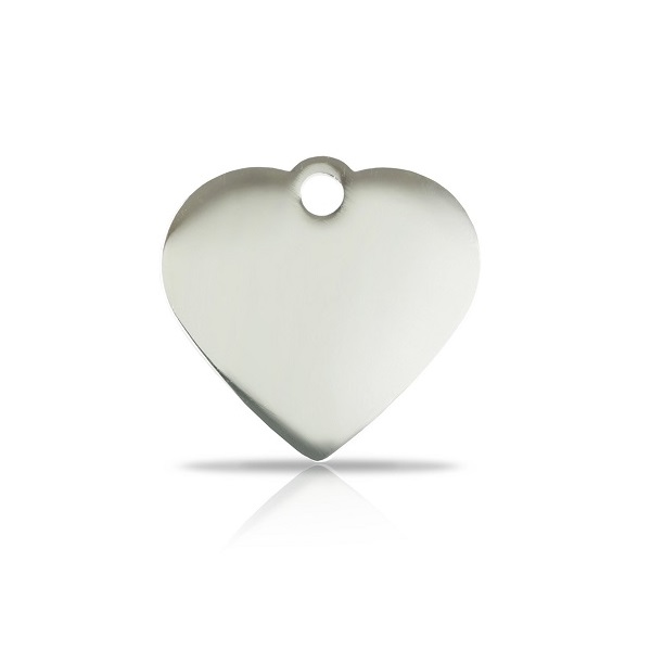 kleine zilveren hart dierenpenning graveren personaliseren