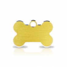 kleine gouden dierenpenning botje graveren personaliseren