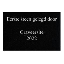 De Eerste Steen Graveren / Personaliseren