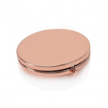 Make Up Spiegeltje Rond Rosegoud Graveren / Personaliseren