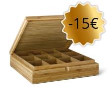 Theedoos 12-Vaks Bamboe Graveren / Personaliseren