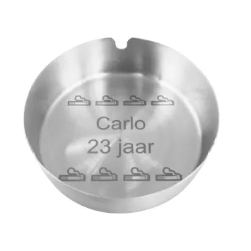 Metalen Asbak Rond 10cm