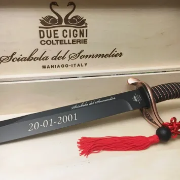 Fox Due Cigni Sciabola del Sommelier Champagnezwaard