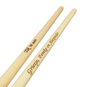 gepersonaliseerde / gegraveerde drumsticks