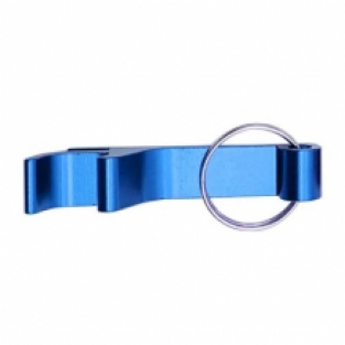 Aluminium Flesopener Blauw Graveren / Personaliseren