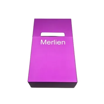 Aluminium Cigarette Case Paars
