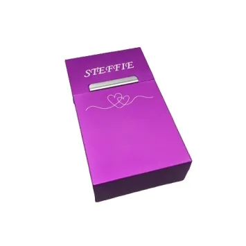 Aluminium Cigarette Case Paars