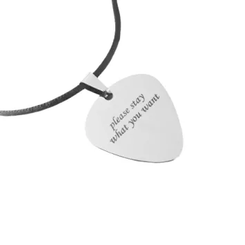 plectrum ketting graveren / personaliseren