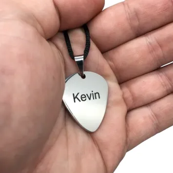 Plectrum Ketting Zilver