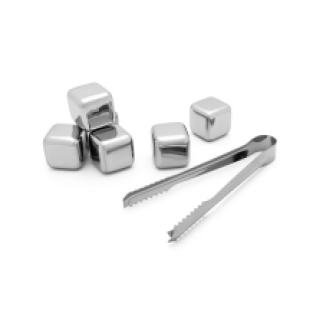 metalen ijsblokjes met tang Graveren / Personaliseren