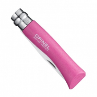 Opinel No 7 Zakmes voor Kinderen Roze Graveren / Personaliseren