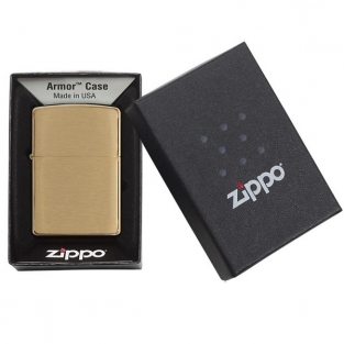 zippo benzine aansteker armor brushed brass graveren personaliseren