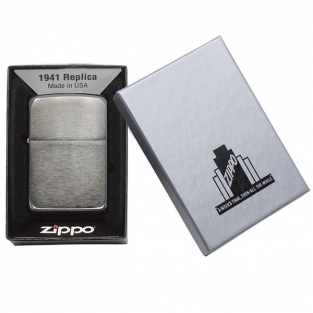 Zippo Benzine Aansteker Black Ice 1941 Replica graveren personaliseren