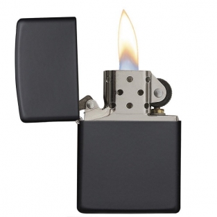 zippo benzine aansteker classic black matte graveren personaliseren