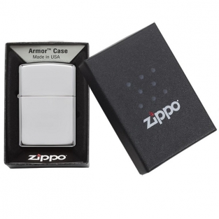 Zippo Benzine Aansteker classic chrome armor graveren personaliseren