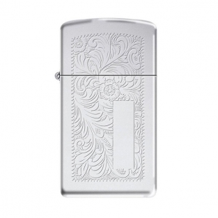 Zippo Benzine Aansteker Slim chrome venetian graveren personaliseren