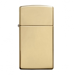 Zippo Benzine Aansteker slim brushed chrome graveren personaliseren