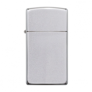 Zippo Benzine Aansteker Slim Satin Chrome graveren personaliseren